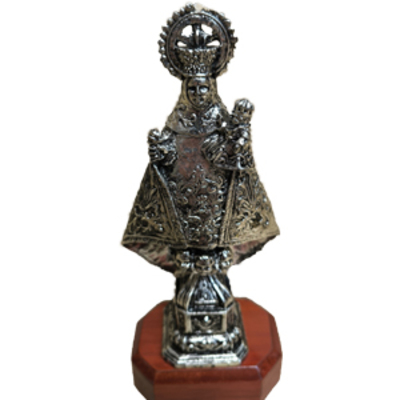 Figura Virgen Covadonga bañada plata 150 micras Defectuosa Figura Virgen Covadonga bañada plata 150 micras Defectuosa