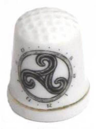  Dedal porcelana blanca 