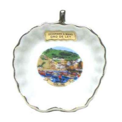 Cenicero manzana - paisaje cudillero