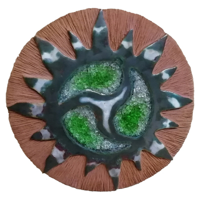  Disco de cerámica grande motivo celta - Colgar Modelo 4