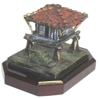 Hórreo rustico bronce decorado Hórreo rustico bronce decorado