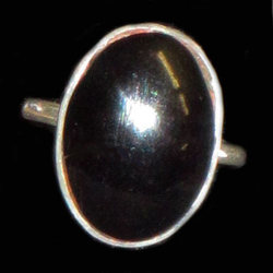  Anillo plata y Azabache 