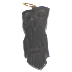  Colgantes búho azabache y oro