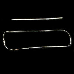  Cadenas plata cola ratón fina - 45 cm. 