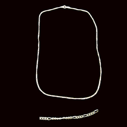  Cadena plata - 45 cm. Ref.1369