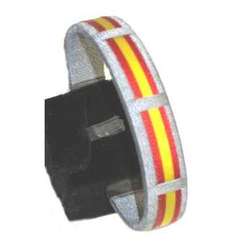  Pulsera tela rigidas y plata España 