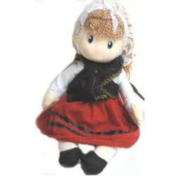  Muñeca asturiana 22 cm. - peluche