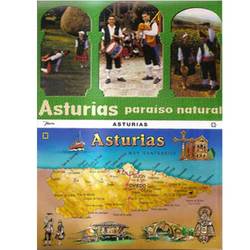 Tira de 10 postales de Asturias