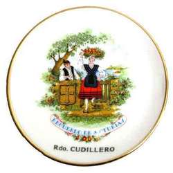 Plato porcelana mini - motivos asturianos