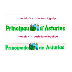 Pegatinas Letras principado de Asturias - logotipo