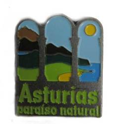 Imán metal Asturias paraíso natural 