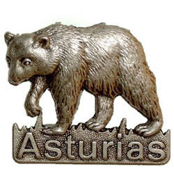Imán metal oso Asturias