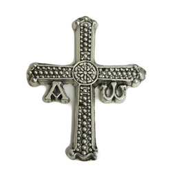 Imán metal Cruz de la Victoria plateado