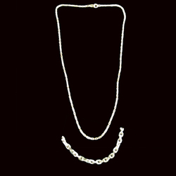 Cadena plata - 50 cm. Ref.1260