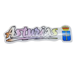 Pegatina Asturias colores con escudo