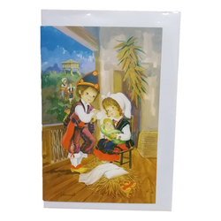 Postal navidad motivos asturianos 5