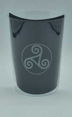 Vaso sidra motivo Trisquel laser