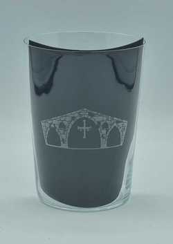 Vaso sidra motivo Puente Cangas de Onís