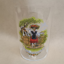 Vasos sidra calca - pareja con manzanas