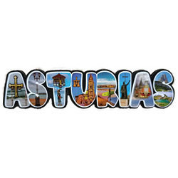 Imán letras Asturias fotos