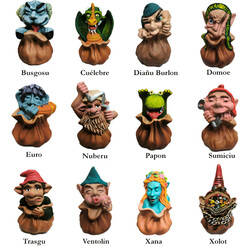 Colección Sacos pequeños mitologÃa asturiana ( 12 personajes)