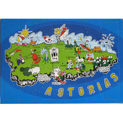 Puzzle mapa de Asturias