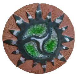  Disco de cerámica grande motivo celta - Colgar Modelo 4