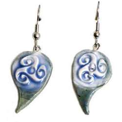  Pendientes ceramica celtas esmaltados - colgar